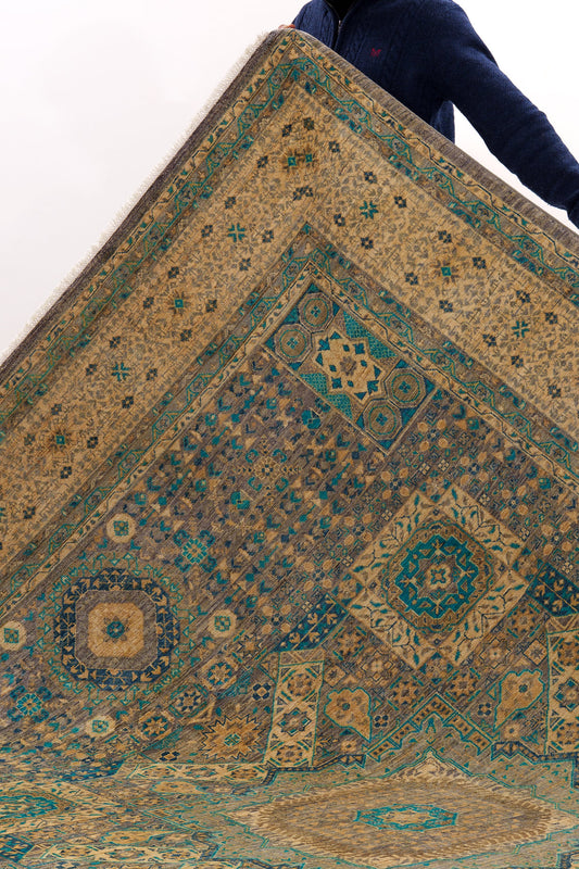 Sapphire Empire | Teal Mamlouk Rug