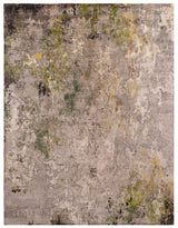 Green & Grey Abstract Rug