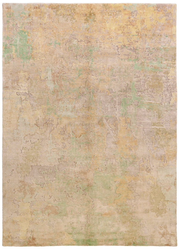 Ivory rolled Berber natural wool rug, 250×164cm