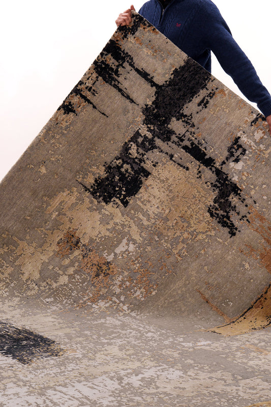 Stone-wave Contemporary Rug
