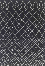 Roqaya Modern Black Rug