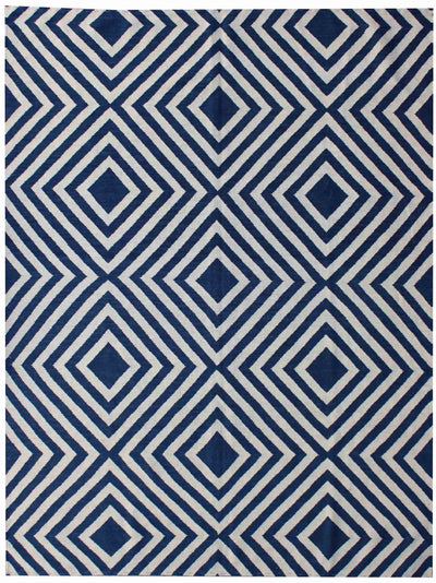 Multi-colour contemporary flatweave kilim in terracotta teal and gold, 238×176cm