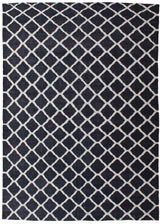 Hind Modern Black/Beige Kilim