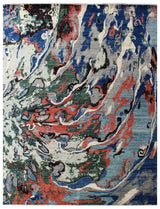 Warda Abstract Multi Coloured Rug
