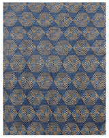 Zaynab Contemporary Blue Coloured Rug