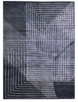 Mona Modern Berber Style Black Rug