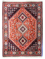 Roshan Tribal Red Blac Rug