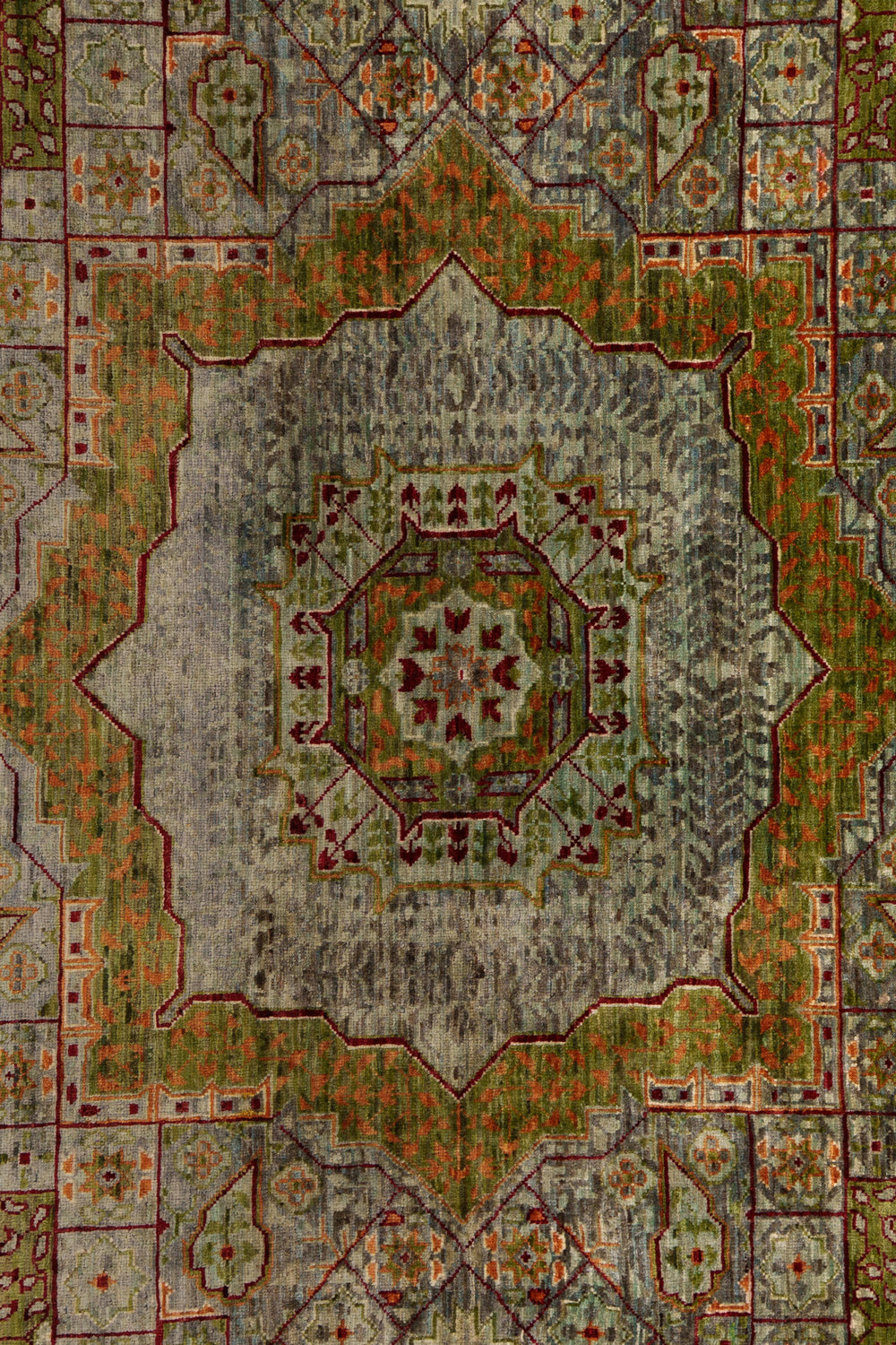 Forest Green Mamlouk Oriental Rug