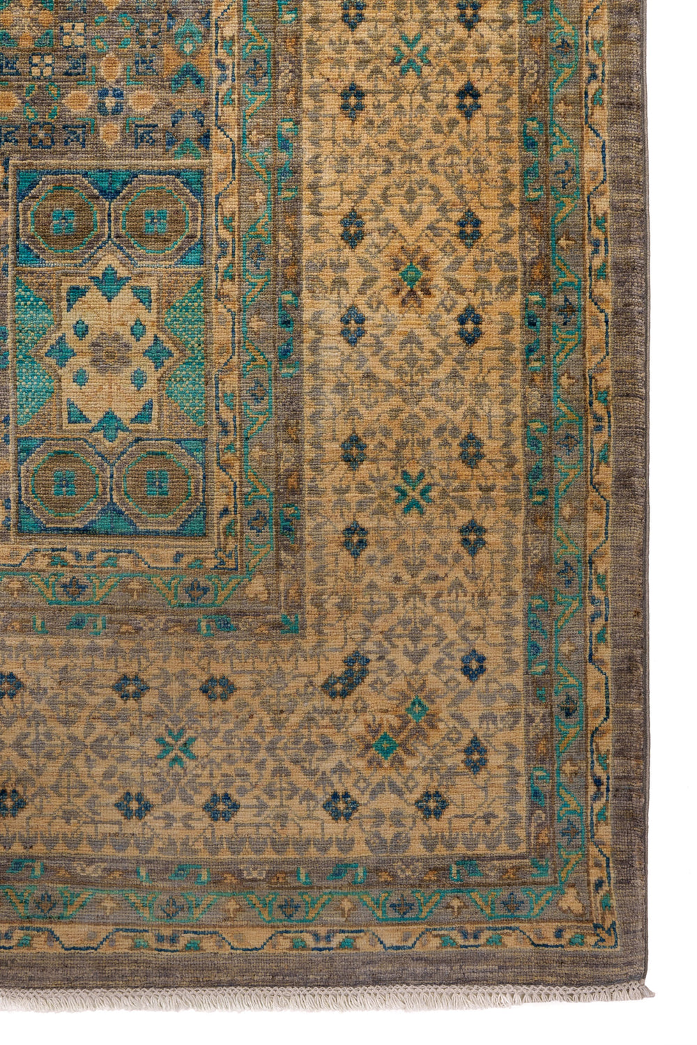 Teal & Ivory Mamlouk Classic Oriental Rug