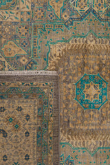 Teal & Ivory Mamlouk Classic Oriental Rug