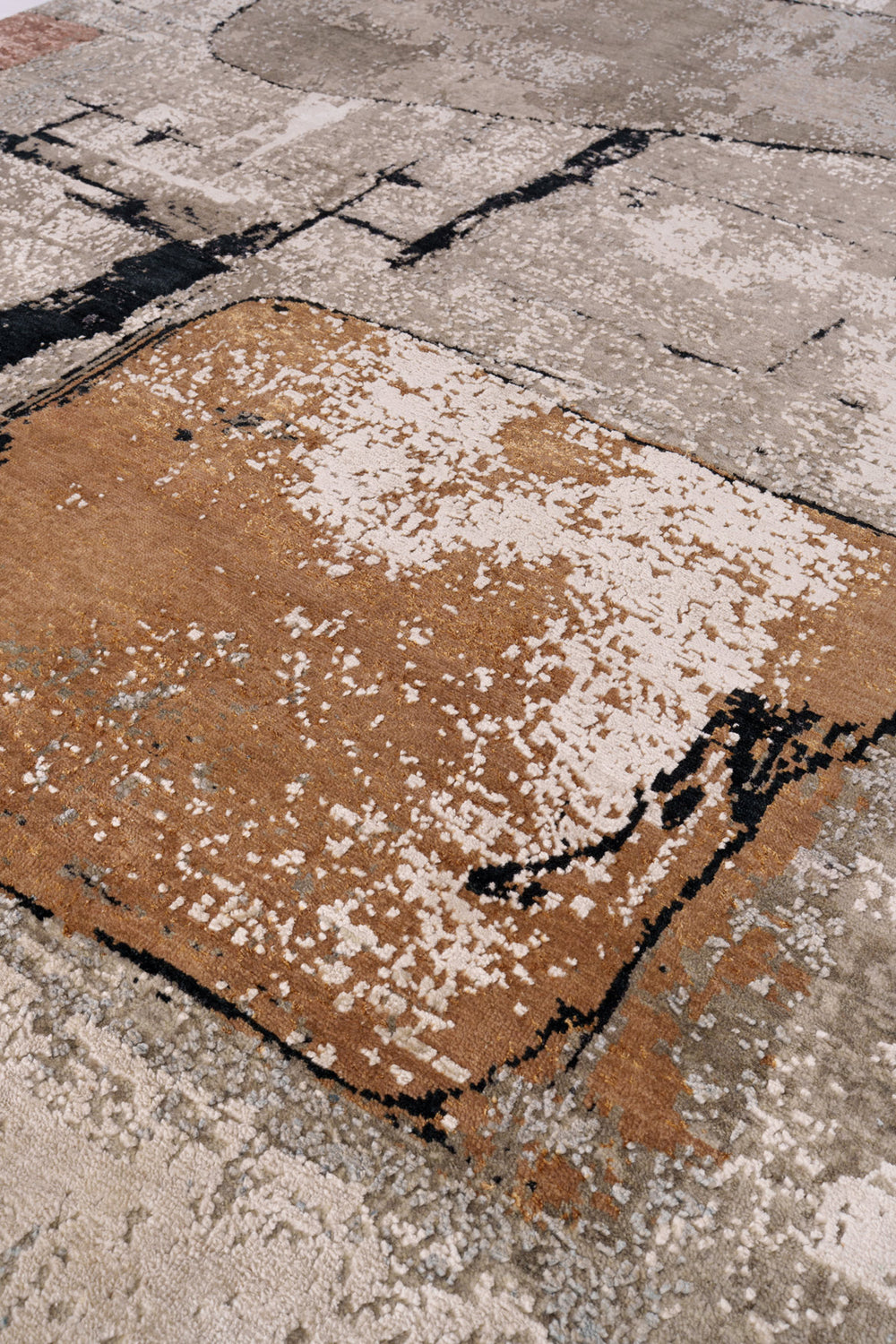 Neutral Tone Fine Modern Wool Rug