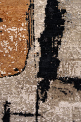 Neutral Tone Fine Modern Wool Rug