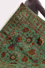 Green & Ivory Ziegler Floral Oriental Rug