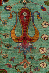 Green & Ivory Ziegler Floral Oriental Rug