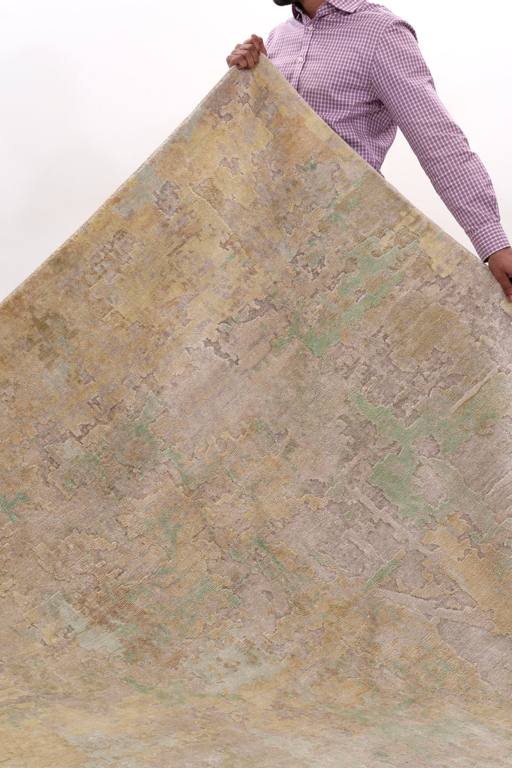 Warm Earth Tone Abstract Modern Rug