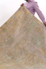 Warm Earth Tone Abstract Modern Rug