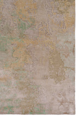 Warm Earth Tone Abstract Modern Rug