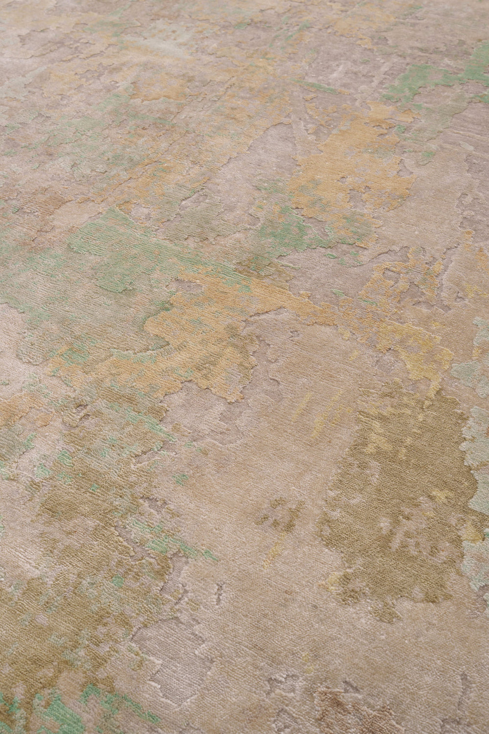 Warm Earth Tone Abstract Modern Rug
