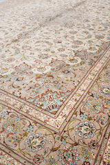 Signed Fine Persian Qom Pure Silk Rug