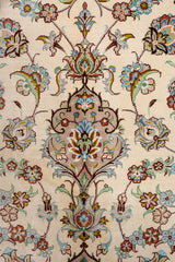 Signed Fine Persian Qom Pure Silk Rug