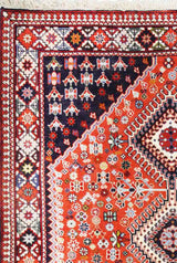 Roshan Tribal Red Blac Rug