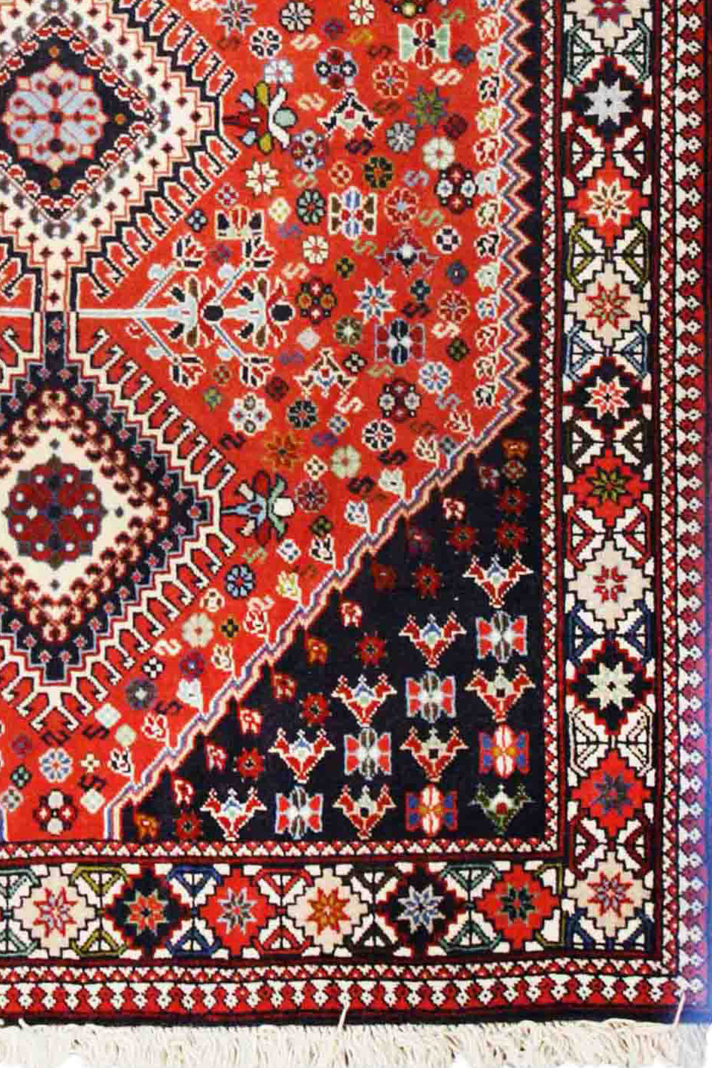 Roshan Tribal Red Blac Rug