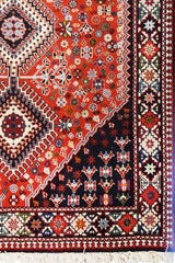 Roshan Tribal Red Blac Rug