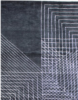 Mona Modern Berber Style Black Rug