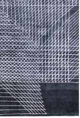 Mona Modern Berber Style Black Rug