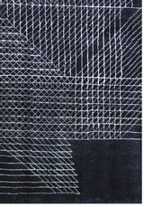 Lubna Modern Berber Style Black Rug