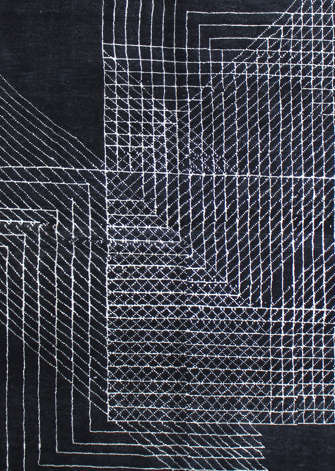 Lubna Modern Berber Style Black Rug
