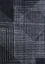 Lubna Modern Berber Style Black Rug