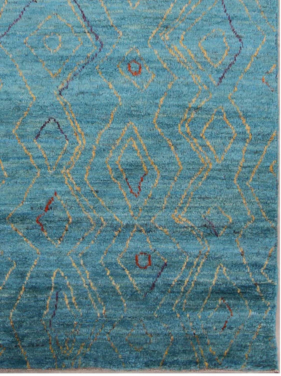 Abeer Modern Berber Styled Blue Rug