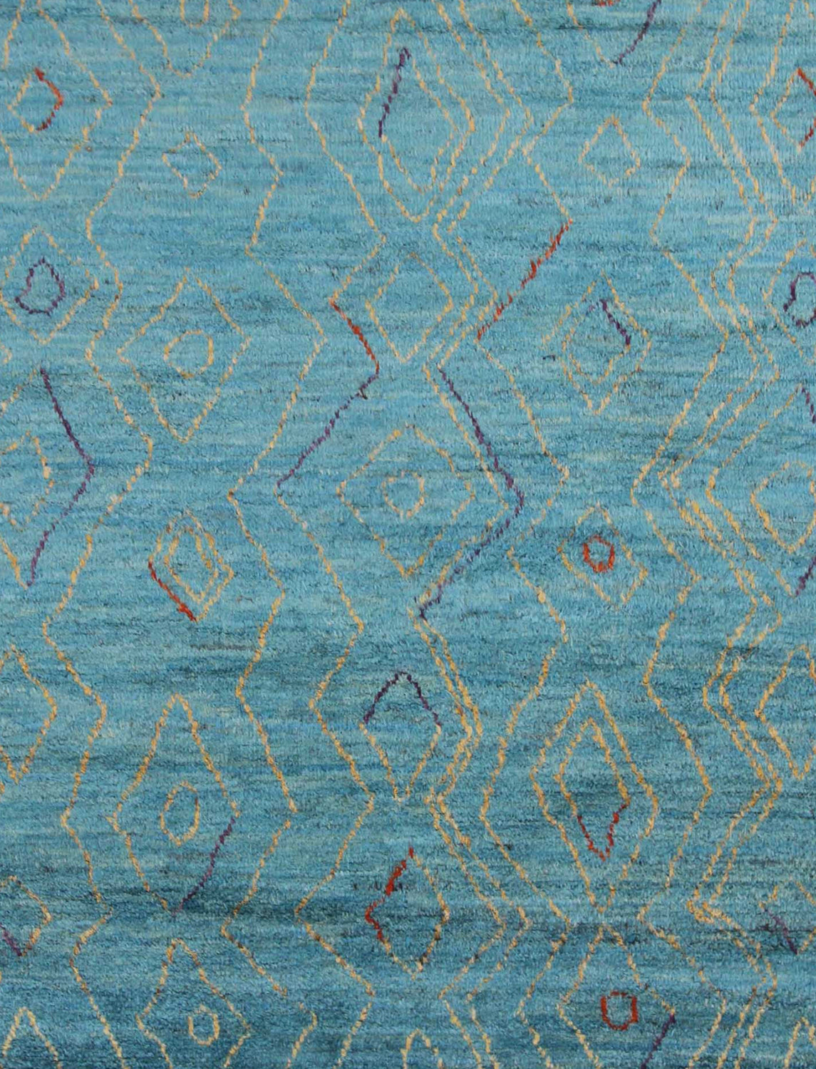 Abeer Modern Berber Styled Blue Rug