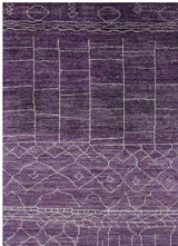 Rukaya Modern Styled Purple Rug