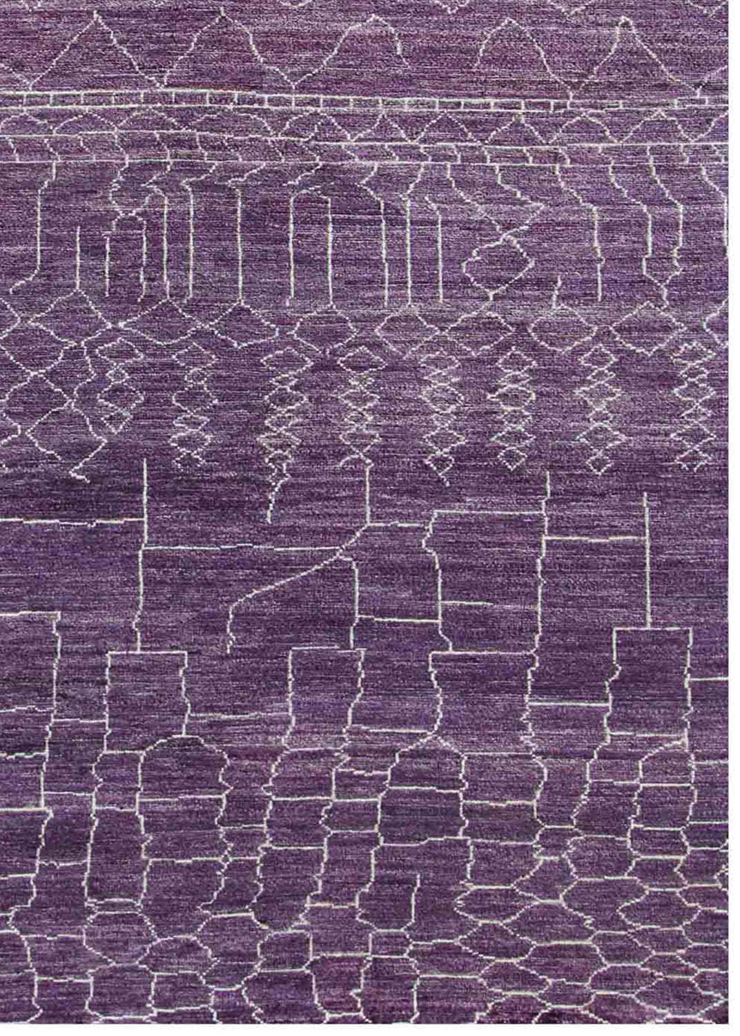 Rukaya Modern Styled Purple Rug