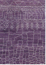Rukaya Modern Styled Purple Rug