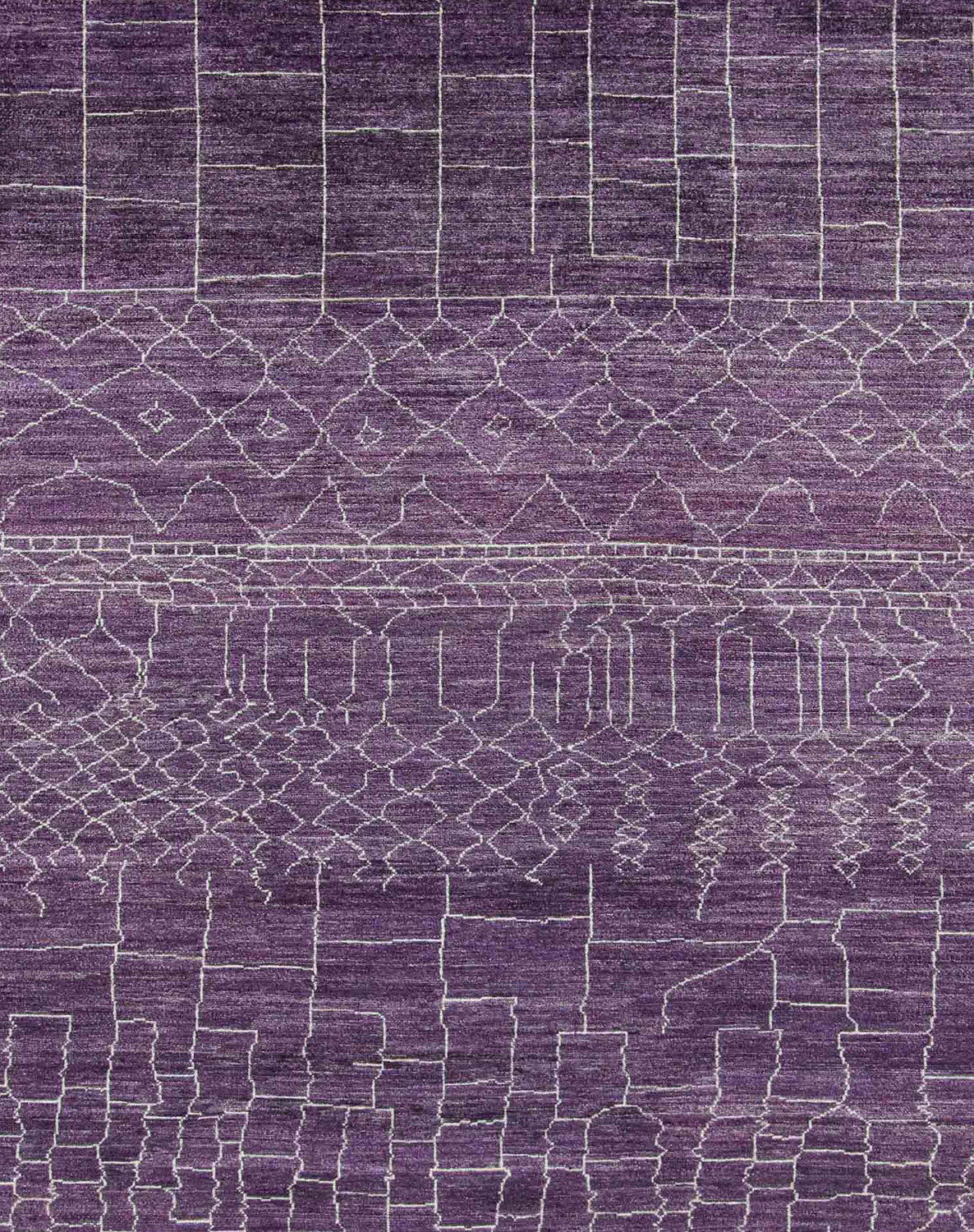 Rukaya Modern Styled Purple Rug