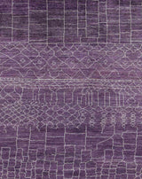 Rukaya Modern Styled Purple Rug