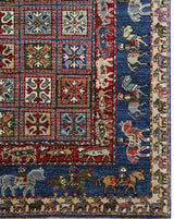 Rukhsar Tribal Blue Coloured Rug