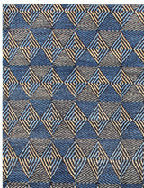 Zaynab Contemporary Blue Coloured Rug
