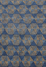 Zaynab Contemporary Blue Coloured Rug