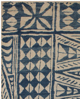Fawziya Geomatric Pattern Blue Rug