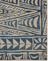 Fawziya Geomatric Pattern Blue Rug