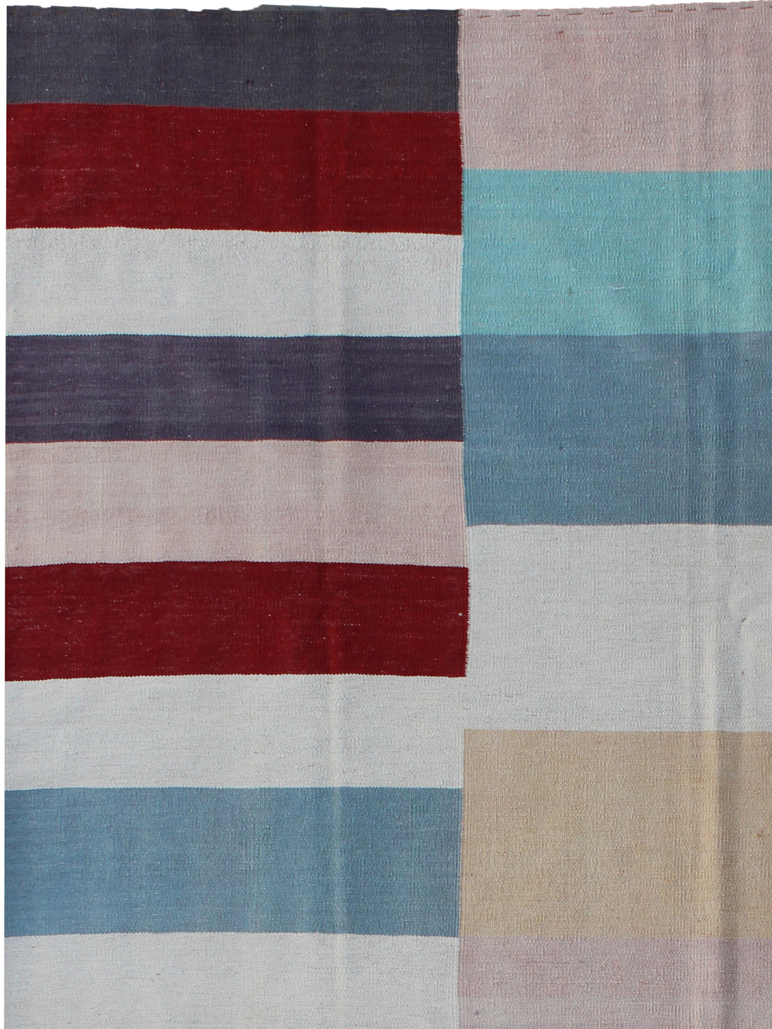 Nouf Modern Black/Beige Kilim