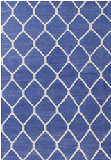 Layal Contemporary Purple/Beige Kilim