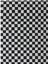 Huda Modern Black/Beige Kilim