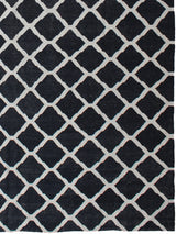 Hind Modern Black/Beige Kilim