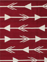 Zeina Contemporary Red/Beige Kilim