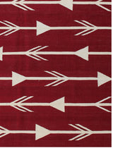 Zeina Contemporary Red/Beige Kilim